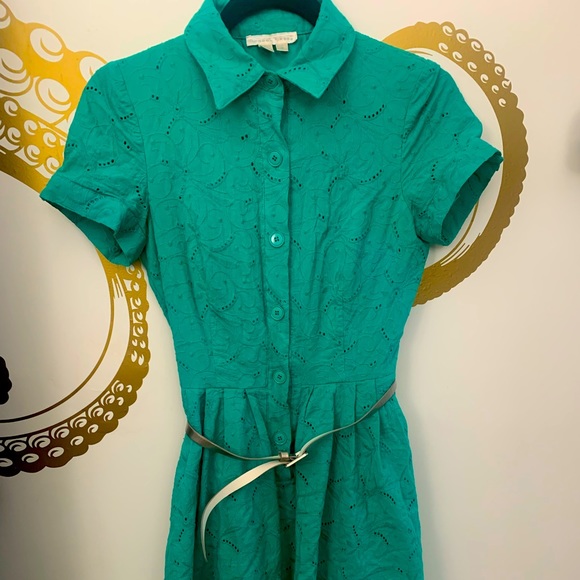 London Times Dresses & Skirts - London Times Green Retro Dress